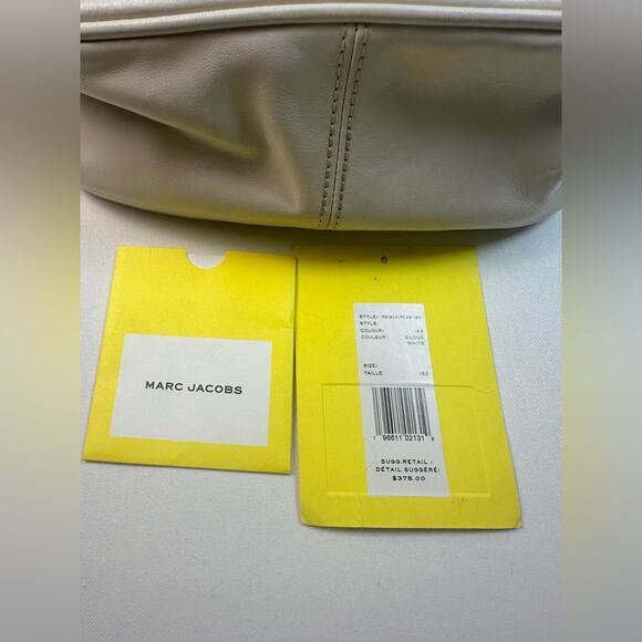Marc Jacobs The Pushlock Mini Hobo Cloud White/ Silver NWOT - Picture 5 of 11